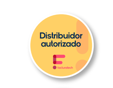 Sello distribuidor autorizado facturatech amarillo
